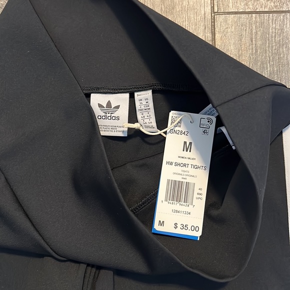 Adidas Women's High-Waisted Biker Shorts PrimeBlue - Picture 6 of 6